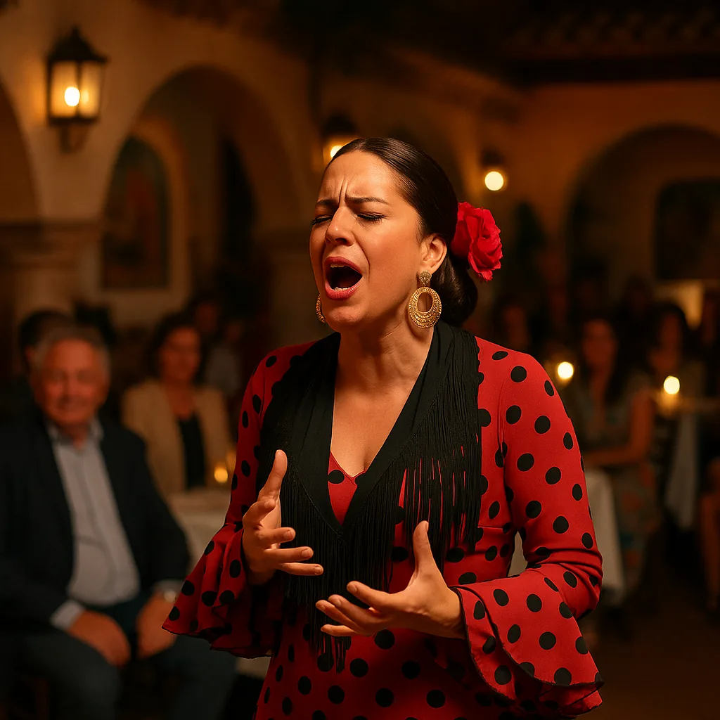 Cantante di Flamenco/Copla para compleanno — Artistealo