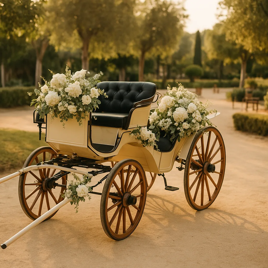 Carrozza di Cavalli para matrimonio — Artistealo