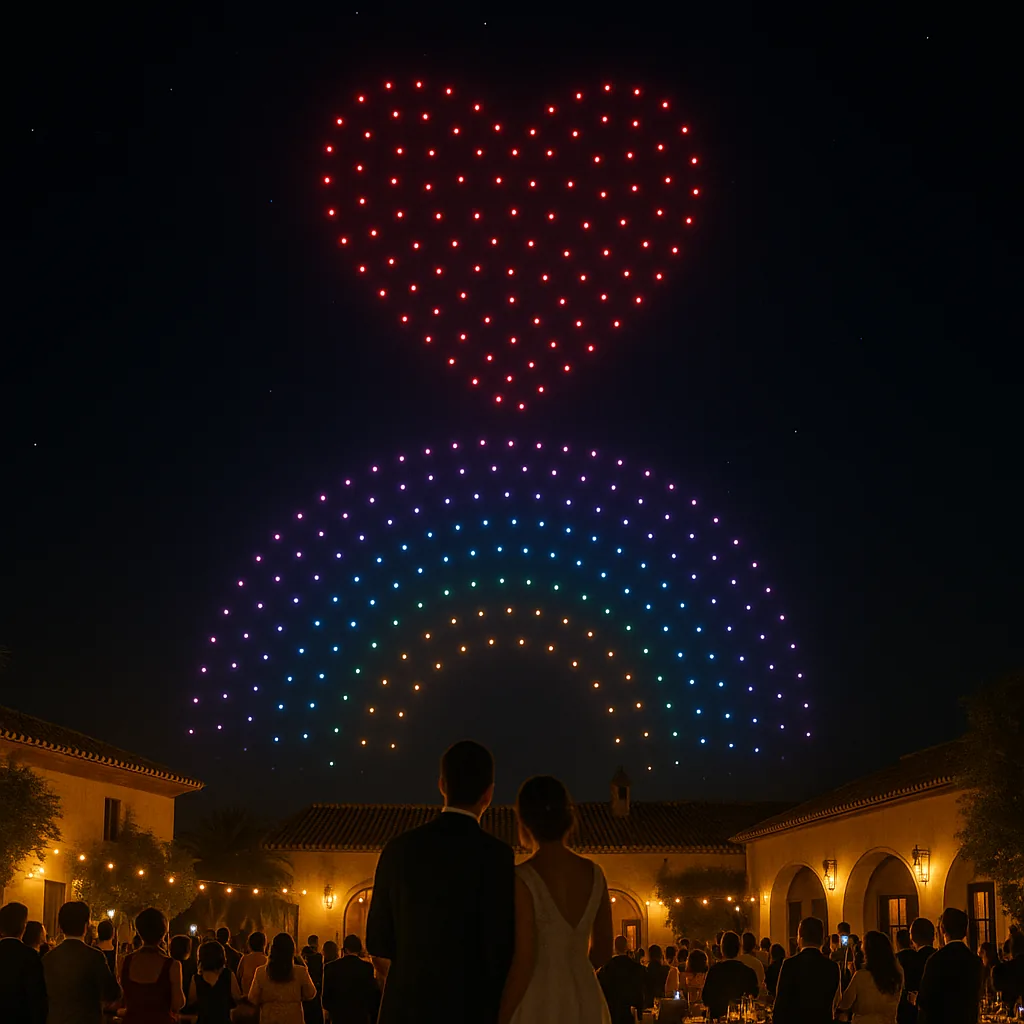 Drone Show para boda — Artistealo