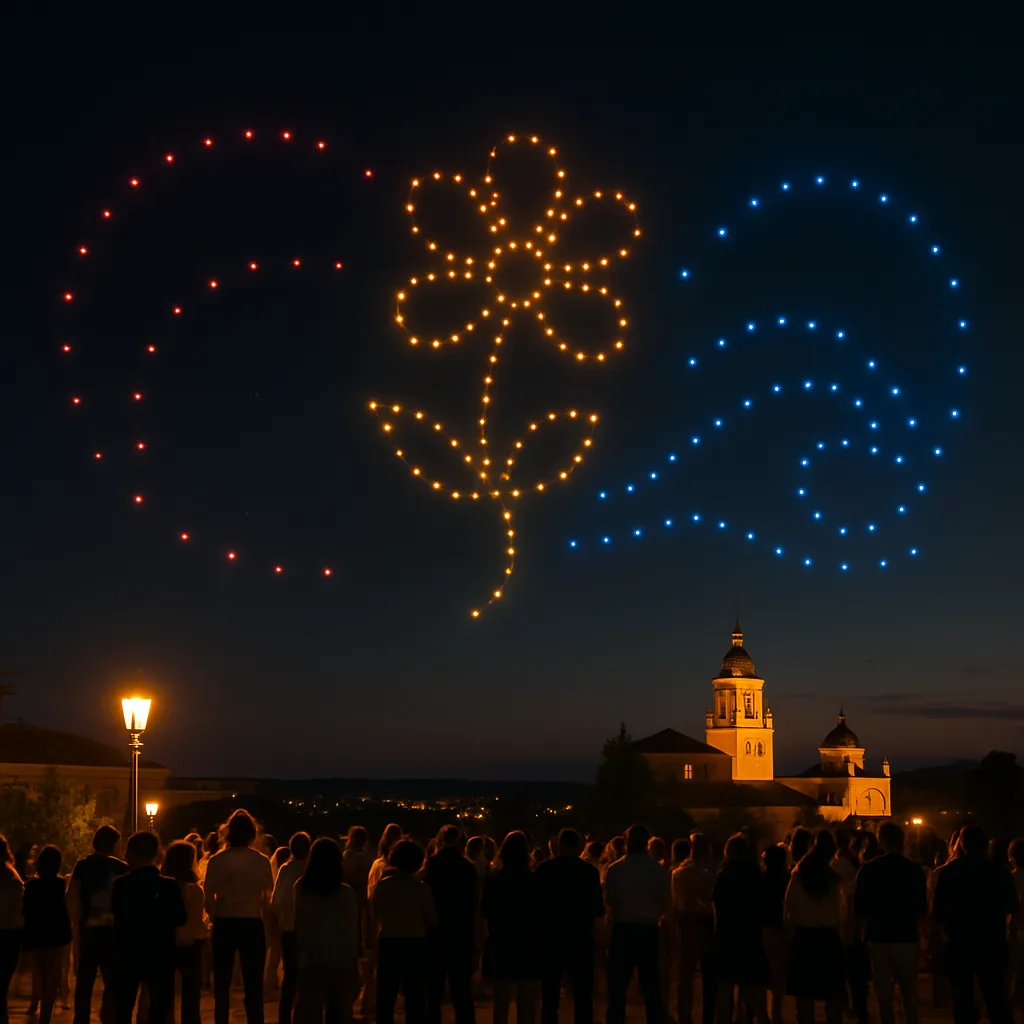 Spettacolo di droni — Artistealo